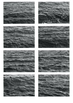 Restless earth: la mer retrouvée - zwartwit foto's afgedrukt op kleiplaten / black and white photos on clayslabs