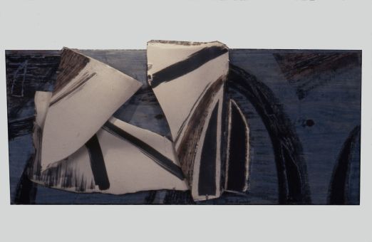 Vlak / scherm / schets - 85 x 35 x 10 cm - 1995 - Slab / screen / sketch