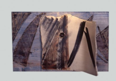 Vlak / scherm / schets - 80 x 40 x 10 cm - 1995 - Slab / screen / sketch